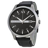 Armani AX Exchange Whitman Black Dial Black Leather Men's Watch AX2101 - BigDaddy Watches