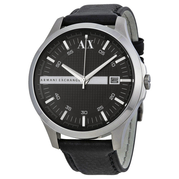 Armani AX Exchange Whitman Black Dial Black Leather Men's Watch AX2101 - BigDaddy Watches