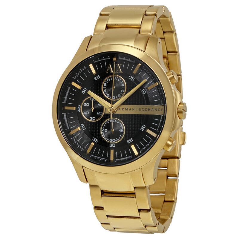 Armani Exchange Black Dial Chronograph Gold-plated Unisex Watch AX2137 - BigDaddy Watches