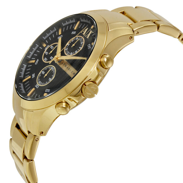 Armani Exchange Black Dial Chronograph Gold-plated Unisex Watch AX2137 - BigDaddy Watches #2