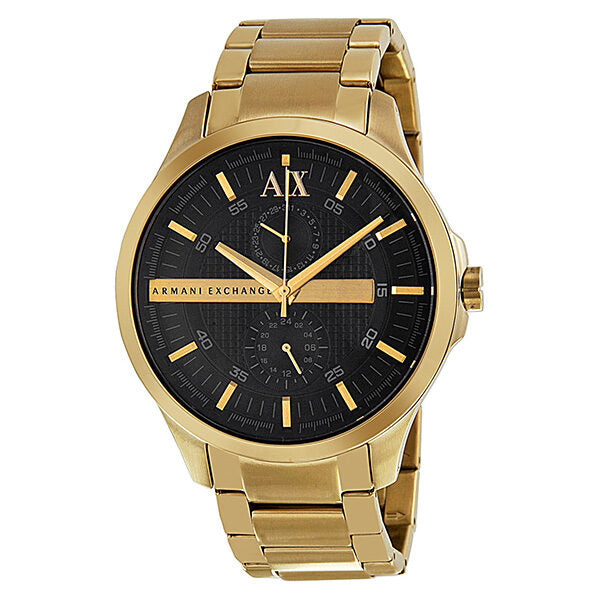 Armani Exchange Black Dial Gold PVD Men's Watch AX2122 - BigDaddy Watches