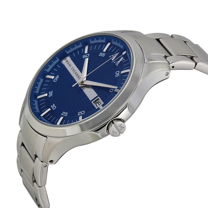 Armani Exchange Blue Textured Dial Stainless Steel Men's Watch AX2132 - BigDaddy Watches #2