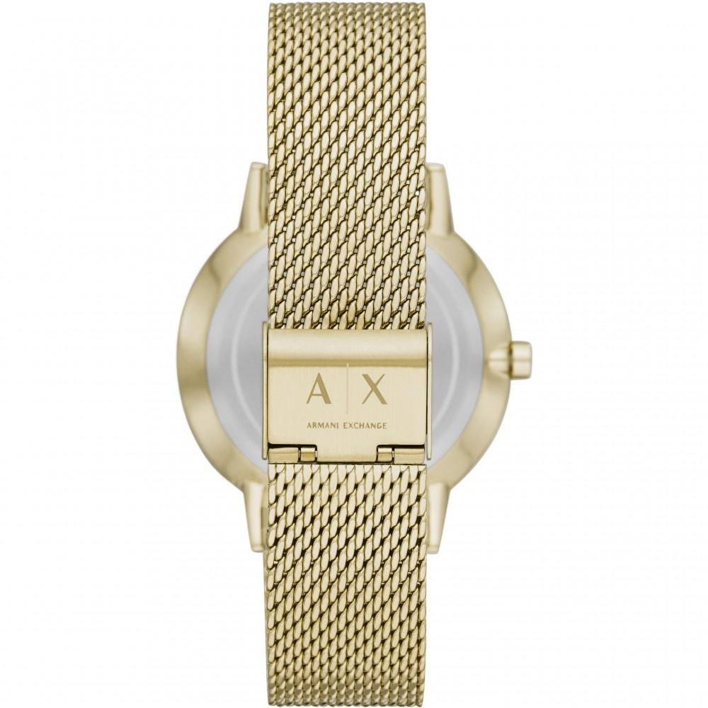Armani Exchange Cayde Gold Mesh Calendar Watch - AX2715