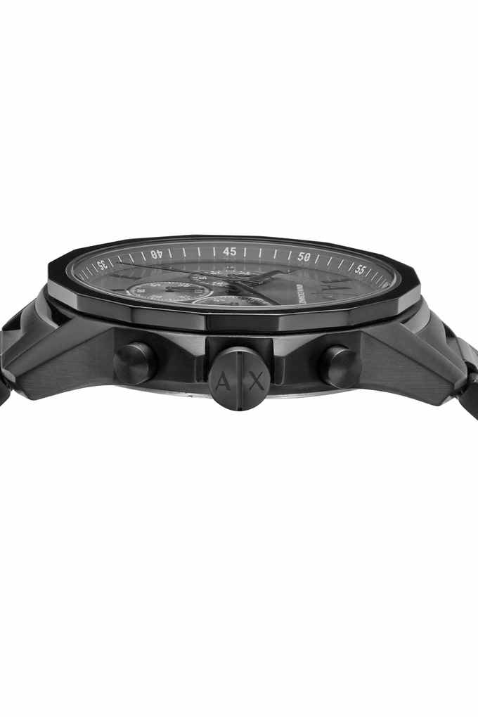 Armani Exchange Chronograph Black Stainless Steel Men’s Watch AX7140 - Watch