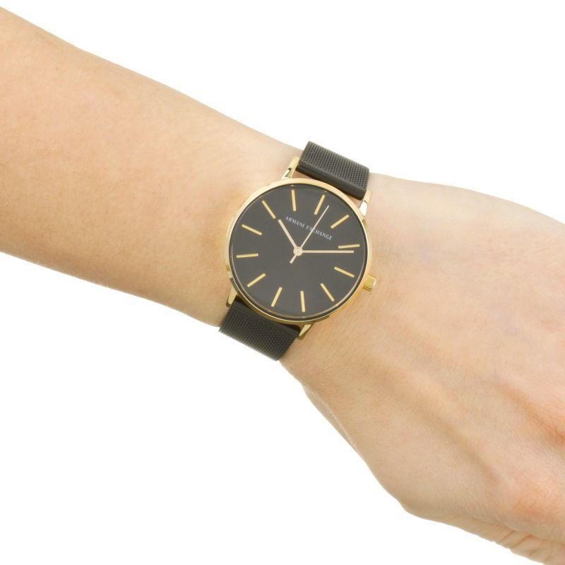 Armani Exchange Three-Hand Black Stainless Steel Women's Watch AX5548 - The Watches Men & CO #2