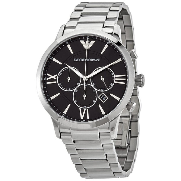 Emporio Armani Giovanni Chronograph Quartz Black Dial Men's Watch #AR11208 - Watches of Australia