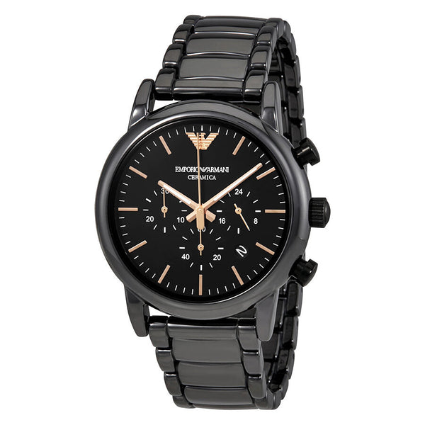 Emporio Armani Luigi Chronograph Black Dial Men's Watch AR1509 - Watches of Australia