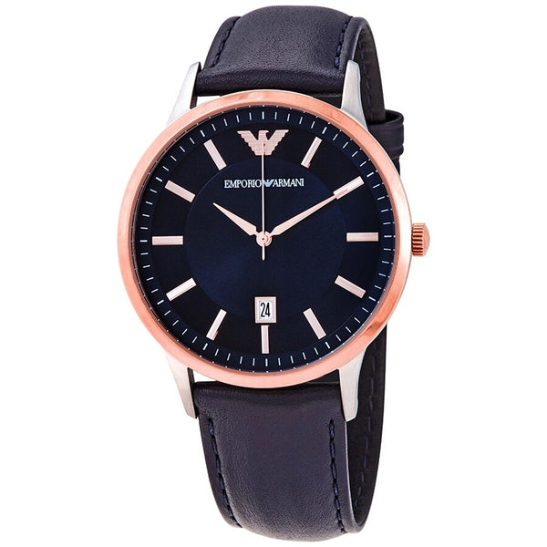 Armani Renato Quartz Blue Dial Men's Watch #AR11188 - Watches of Australia