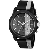 Armani Exchange Outer Banks Chronograph Black Grey Watch - AX1331