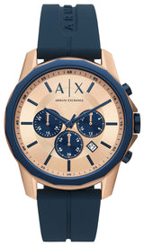 Armani Exchange Hampton Chronograph Silicone Men's Watch - AX1730
