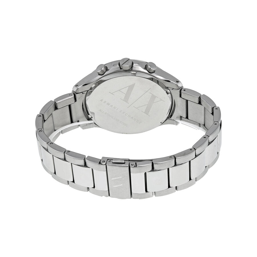 Armani Exchange Hampton Chronograph Blue Dial Silver Watch - AX2155