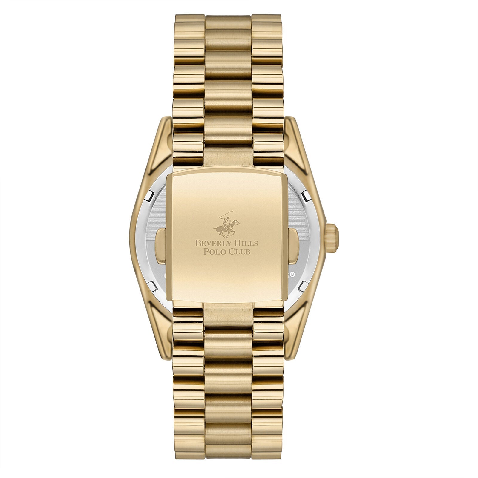 Beverly Hills Polo Club All Gold Mother Pearl Diamond Watch BP3172C.121