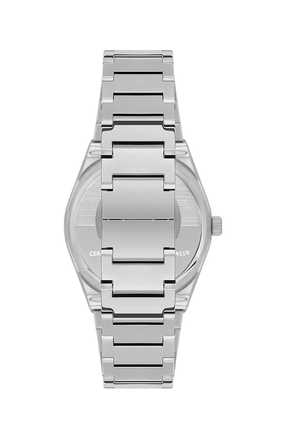 Back view of silver-tone steel bracelet and case of BP3562C.330 watch
