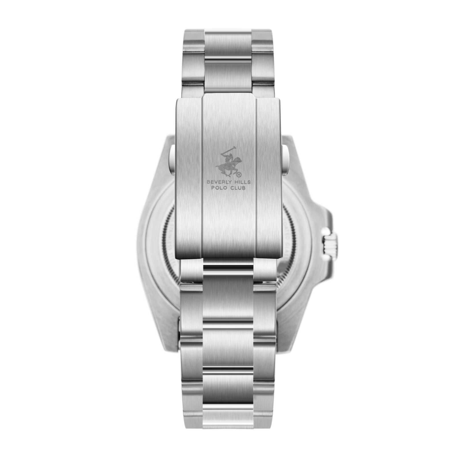 Beverly Hills  Polo Club Waterproof Black Dial Silver Date Watch - BP3791X.550