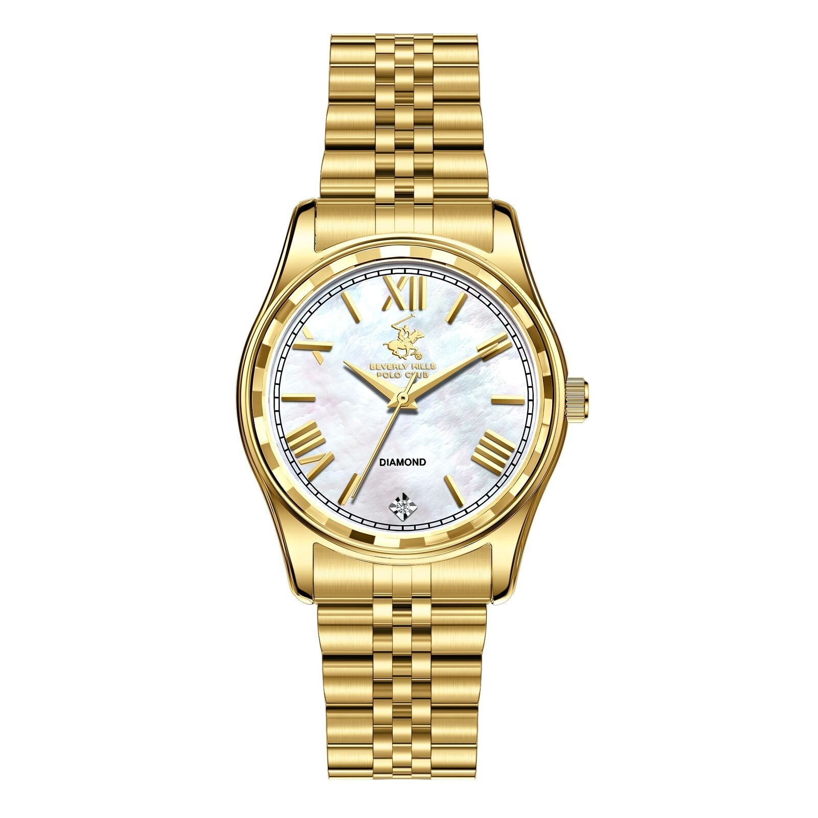 Beverly Hills Polo Club Gold Stainless Steel Ladies Watch - BP3808C.120