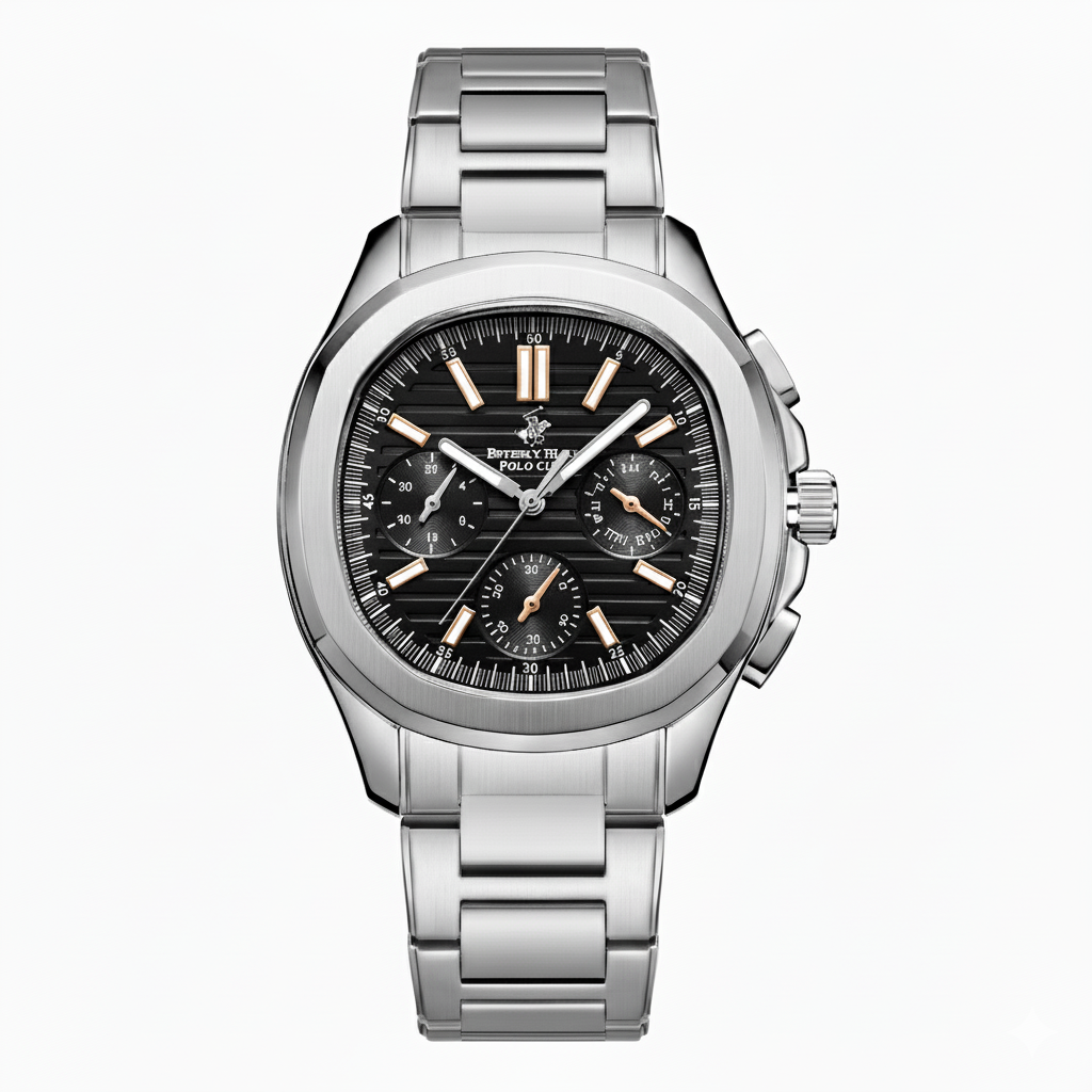 Beverly Hills Polo Club Silver Men's Watch - BP3212X.392