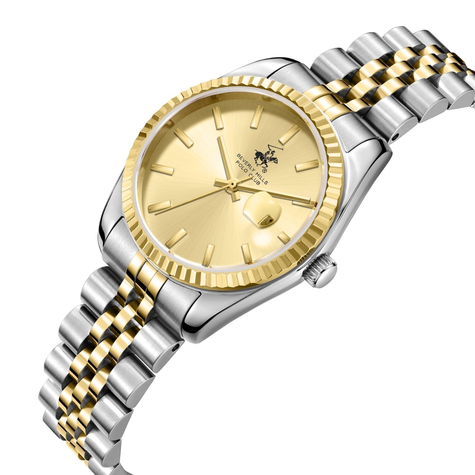 Beverly Hills Polo Club Classy Two-Tone Date Watch - BP3827X.210