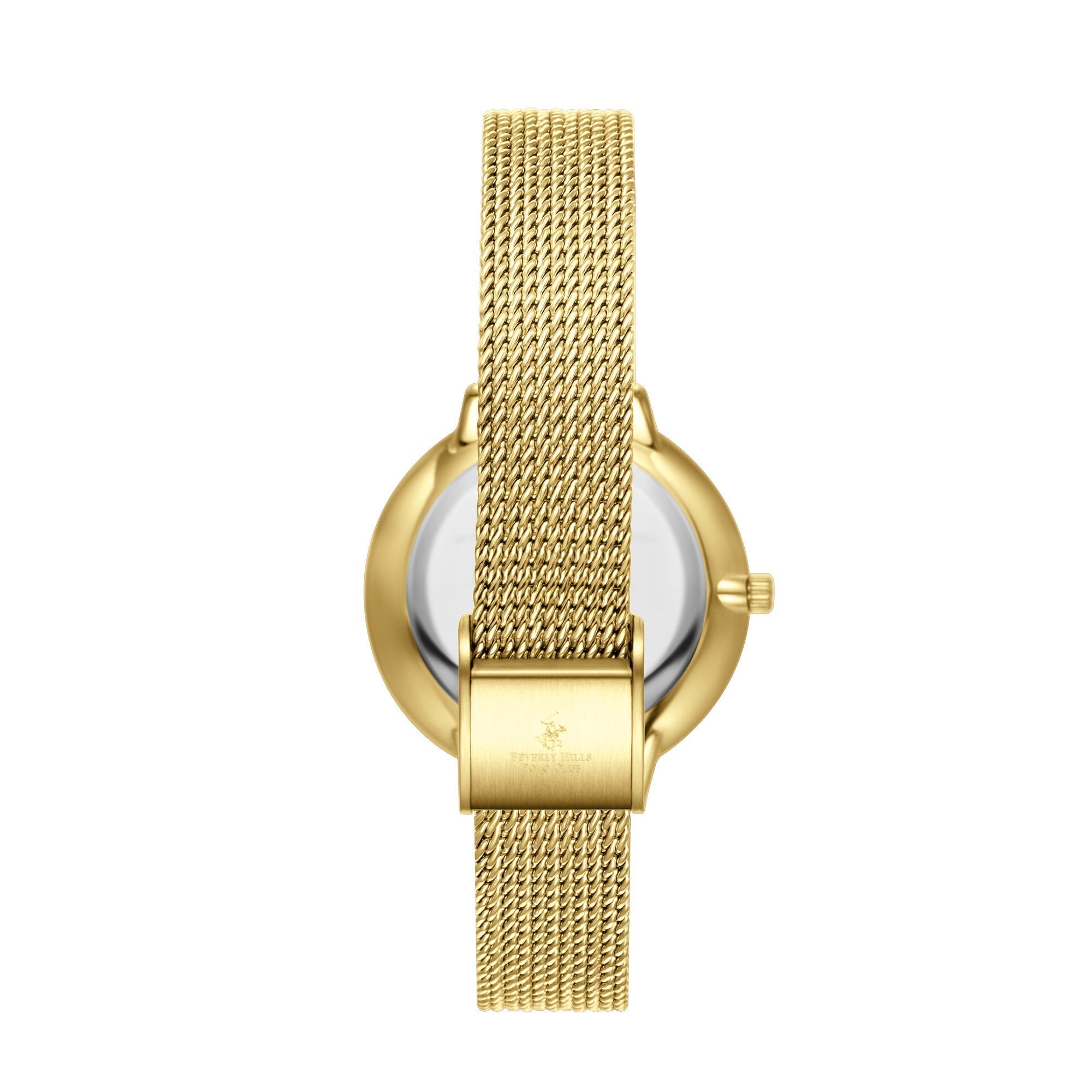 Beverly Hills Polo Club Gold Mesh Diamond Watch – BP3312X.130