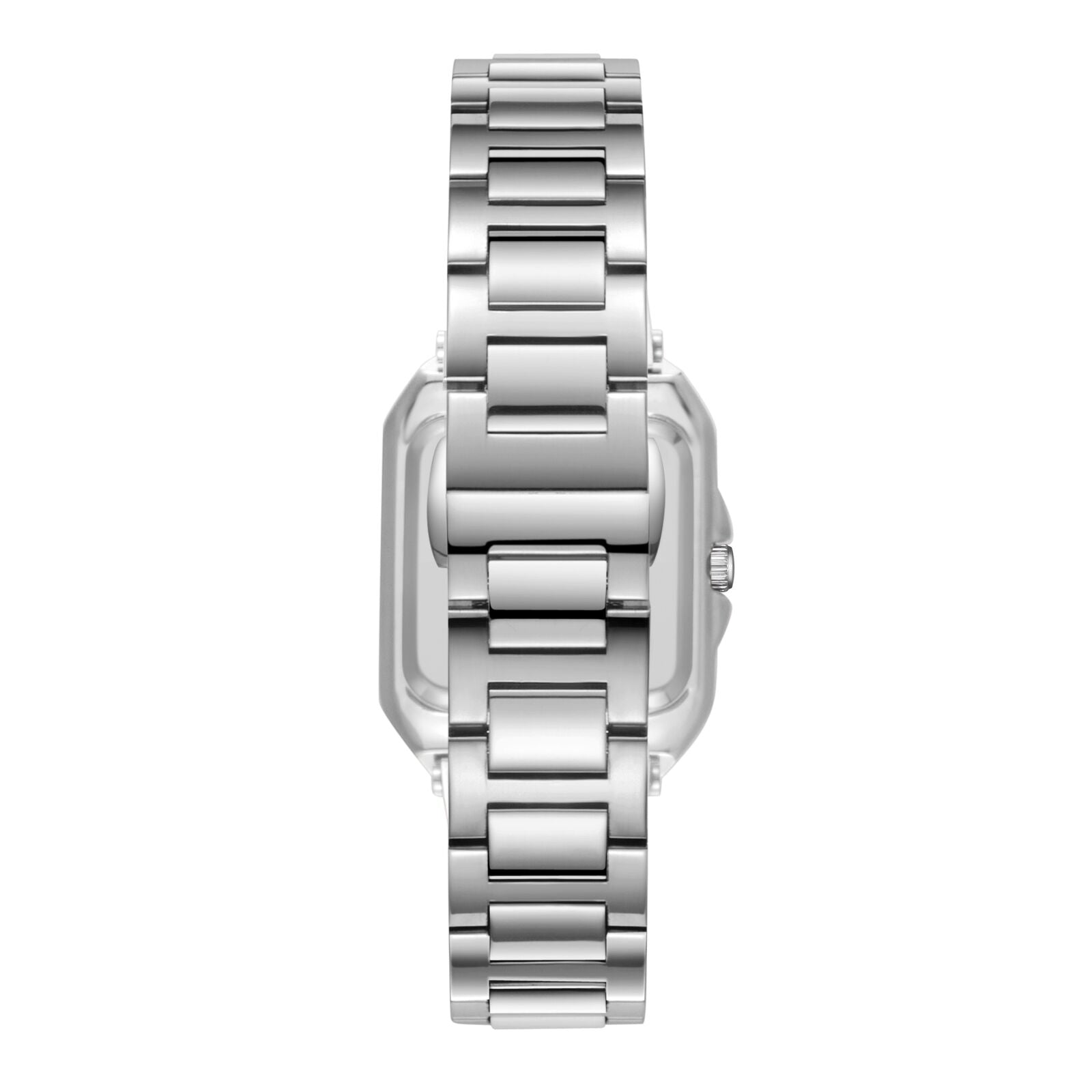 Beverly Hills Polo Club All Silver Diamond Square Watch BP3671C.320