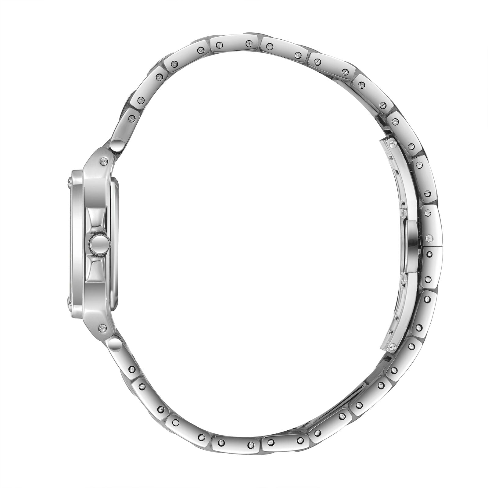 Beverly Hills Polo Club All Silver Diamond Square Watch BP3671C.320