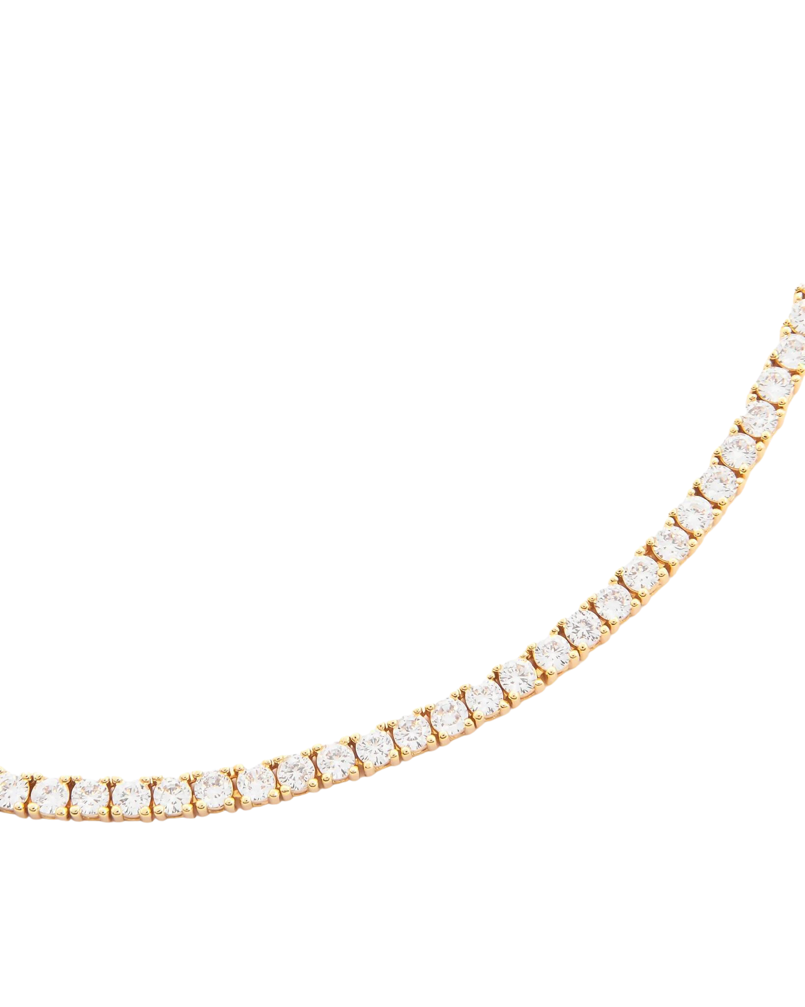 Big Daddy 3mm Diamond Gold Tennis Chain - Chain