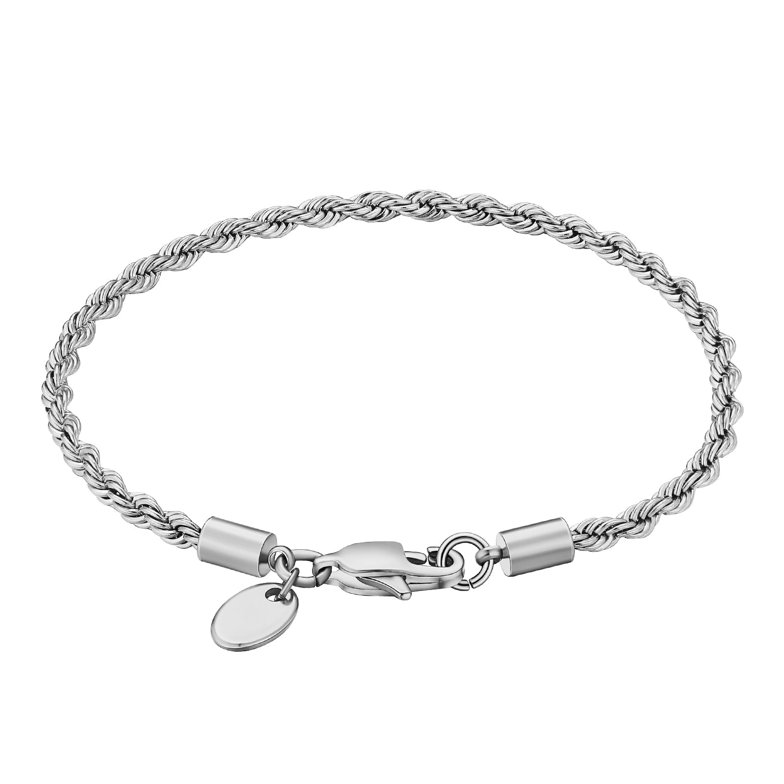 Big Daddy 5mm Rope Chain Silver Bracelet - Bracelet