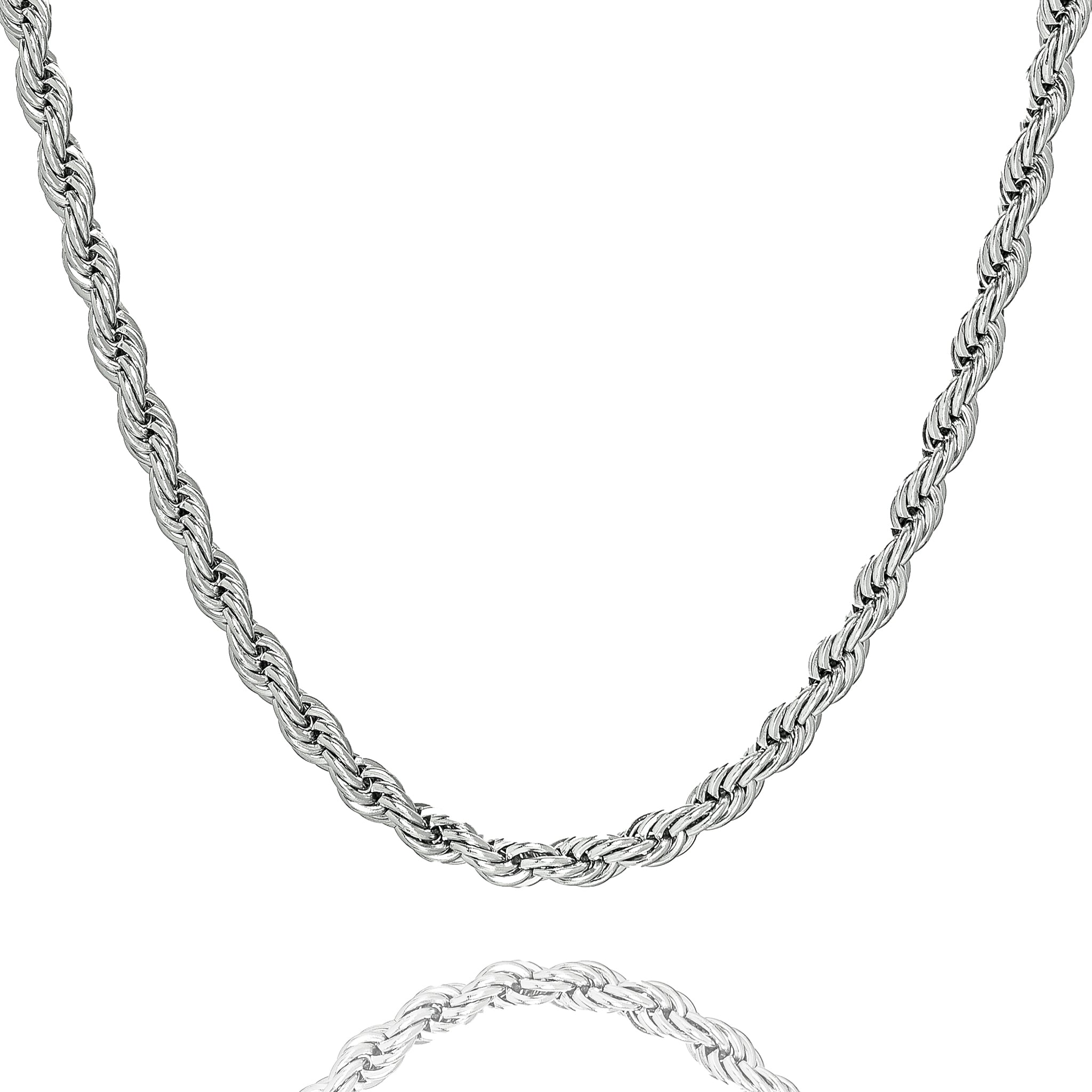 Big Daddy 6MM Silver Steel Rope Chain - Chain