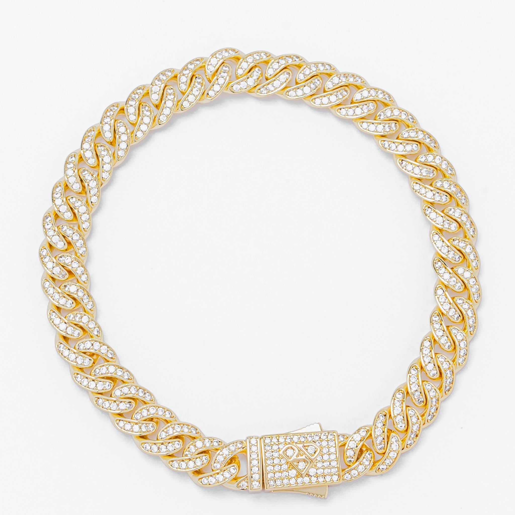 Big Daddy 8MM Bling Cuban Gold Bracelet - Bracelet