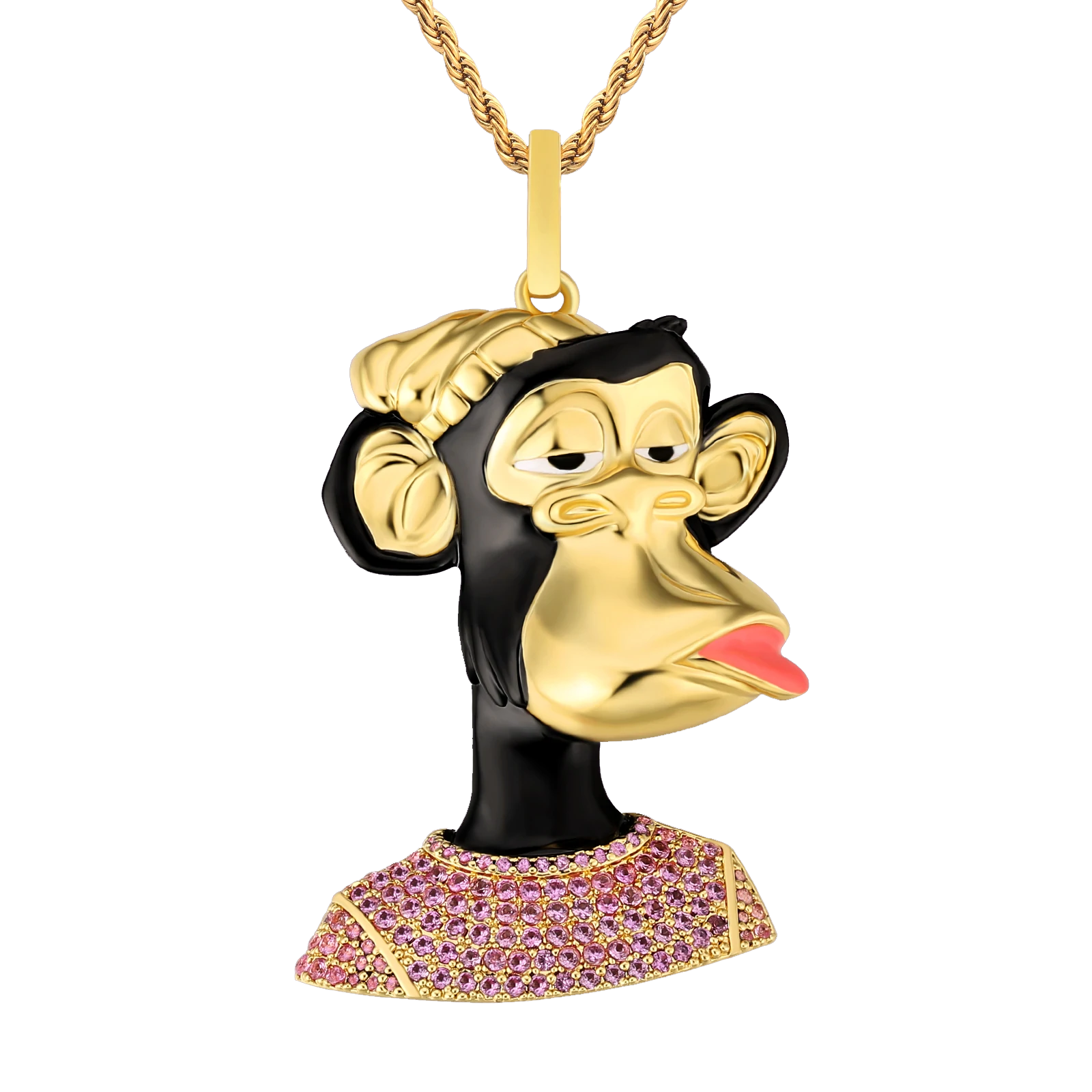 Big Daddy Iced Out Bored Ape NFT Pendant #8 - Limited edition