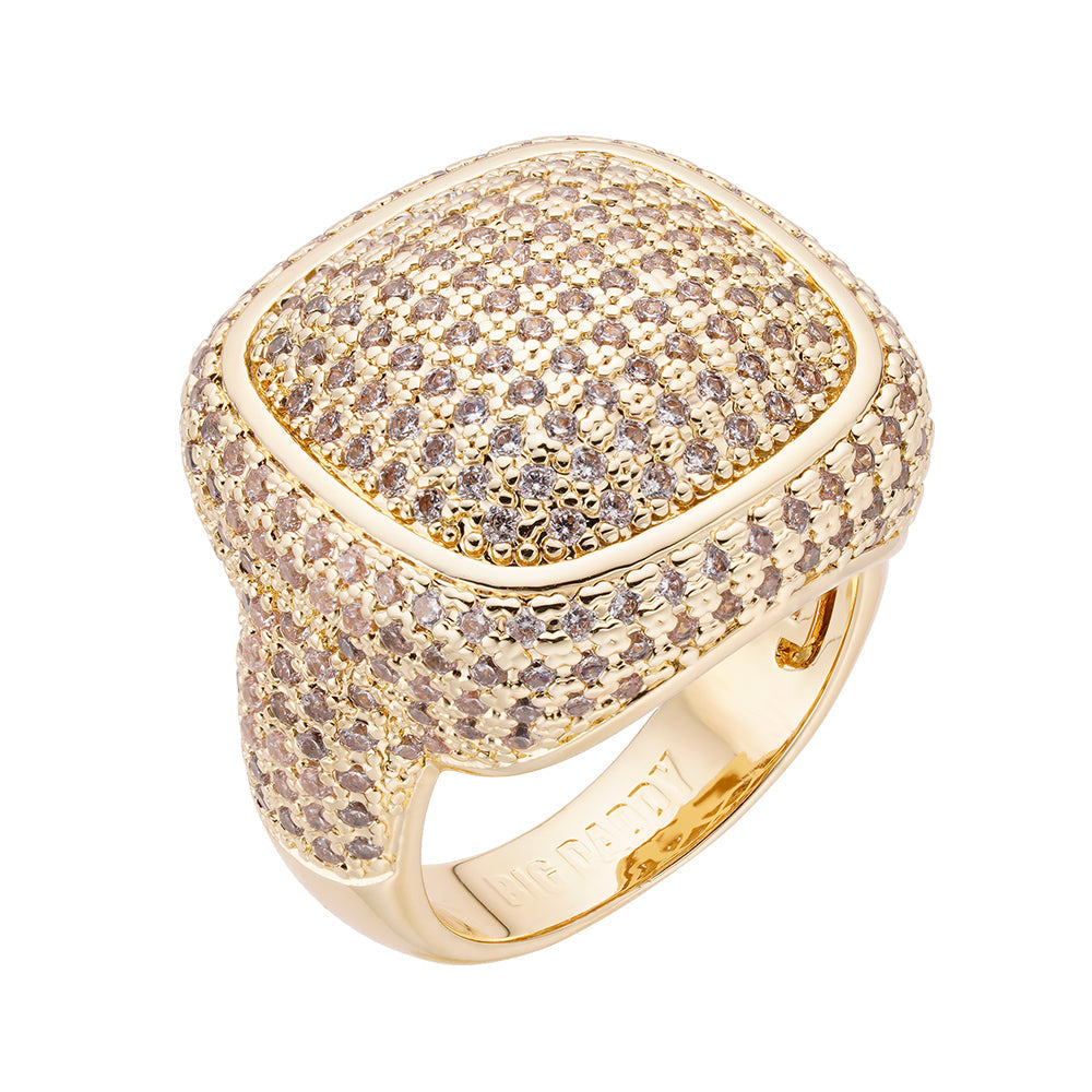 Big Daddy Clustered Iced Out Diamond Ring