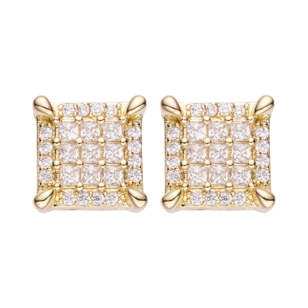 Big Daddy Emerald Cut Iced Out Diamond Earring