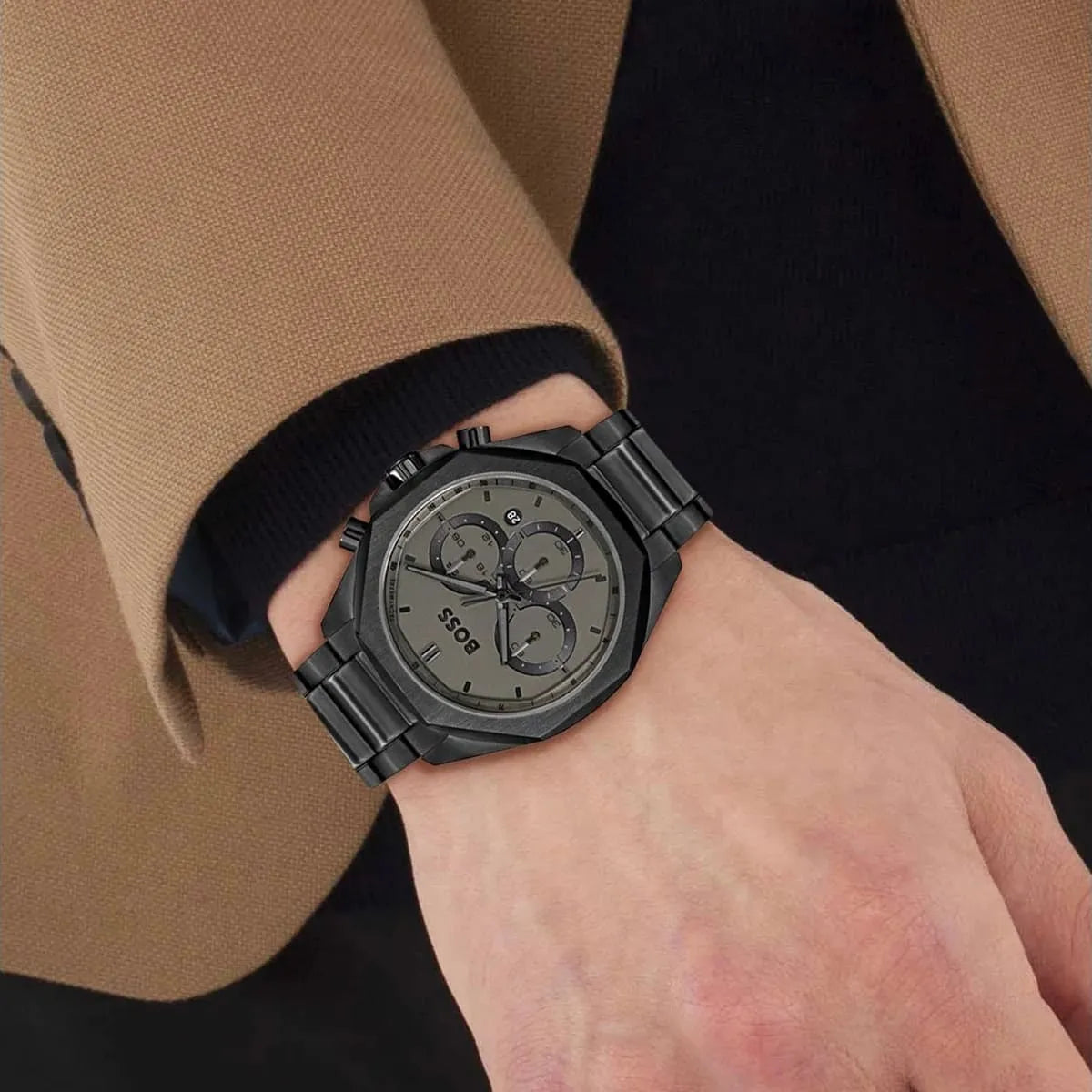 BOSS by Hugo Boss Black Steel Grey Dial Chronograph Men's Watch - 1514016