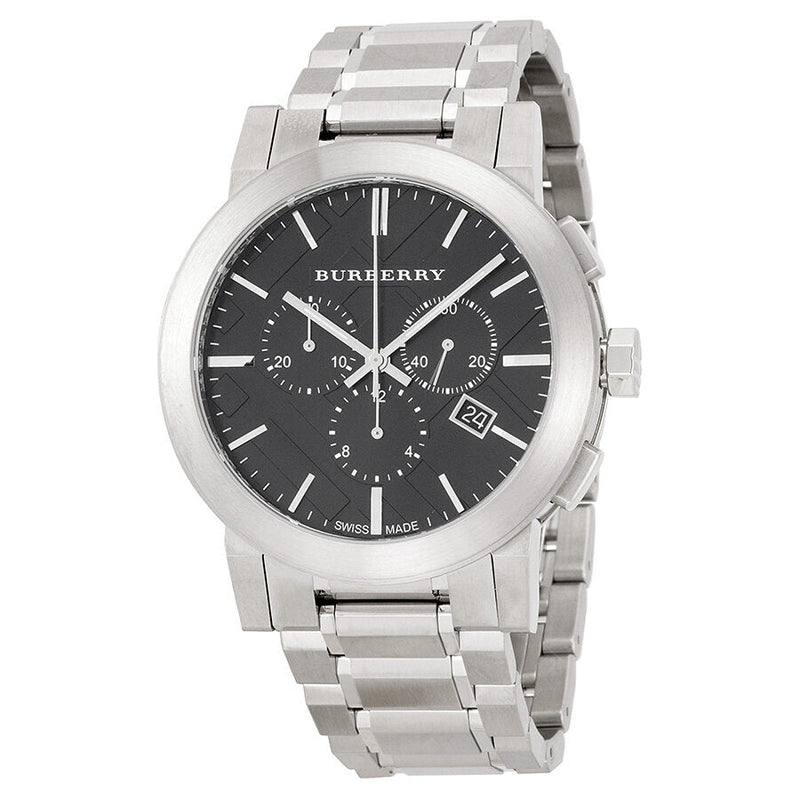 Burberry Black Dial Chronograph Stainless Steel Men's Watch BU9351 - Watches of Australia