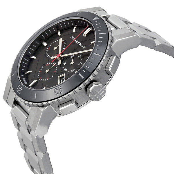 Burberry Black Dial Chronograph Stainless Steel Men's Watch BU9380 - Watches of Australia #2