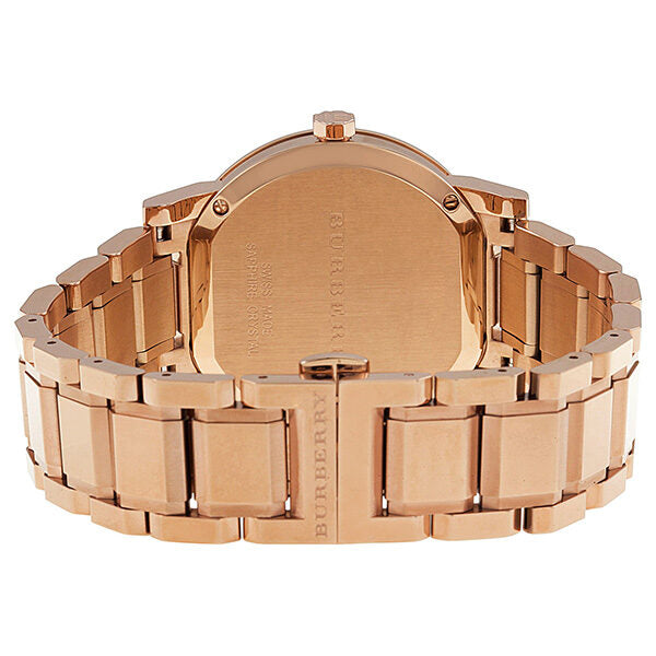 Burberry Brown Check Pattern Dial Rose Gold-plated Unisex Watch BU9005 - Watches of Australia #3