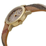 Burberry Champagne Dial Haymarket Check Fabric Ladies Watch Burberry BU9219 - Watches of Australia #2