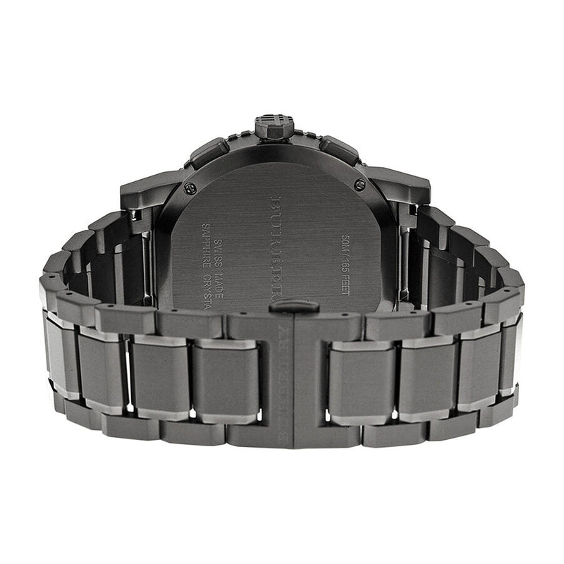Burberry Chronograph Gunmetal Dial  Grey Ion-plated Stainless Steel Men's Watch BU9381 - Watches of Australia #3