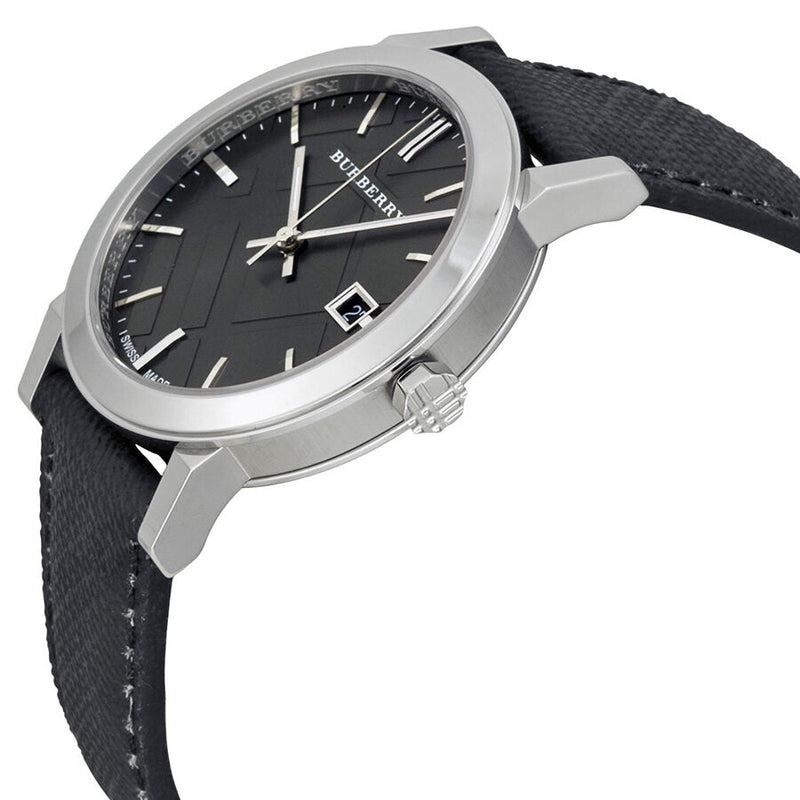 Burberry Grey Dial Black Polyvinyl Strap Men's Watch BU9030 - Watches of Australia #2