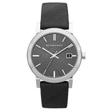 Burberry Unisex Leather Strap NOVA Check Black Unisex Watch  BU9024 - Watches of Australia