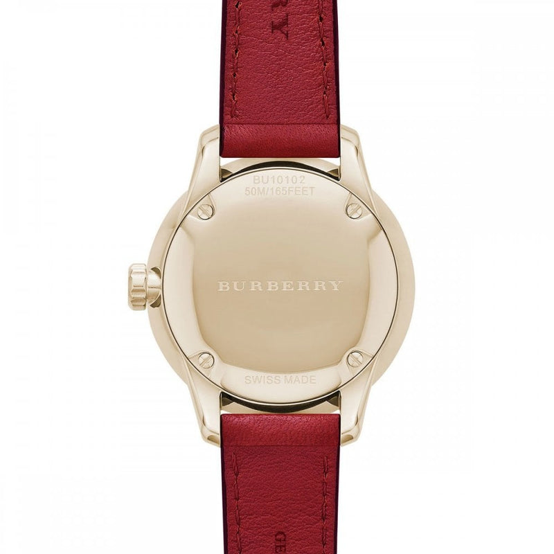 BURBERRY Ladies The Classic Round Leather Strap Women's Watch BU10102 - Watches of Australia #3