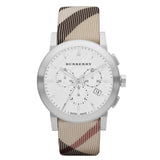 Burberry Mens City Leather Strap Nova Check Men's Watch   BU9357 - Watches of Australia