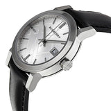 Burberry Silver Dial Black Leather Ladies Watch BU9106 - Watches of Australia #2