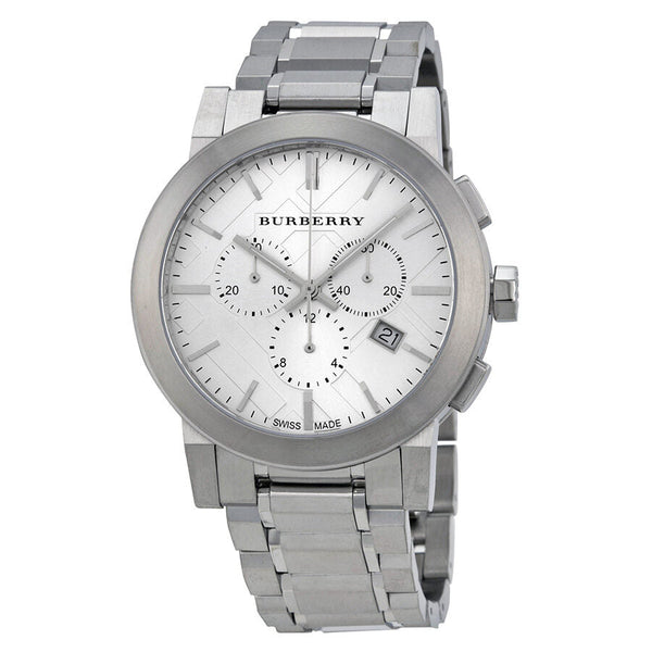 Burberry Silver Dial Chronograph Stainless Steel Men's Watch BU9350 - Watches of Australia