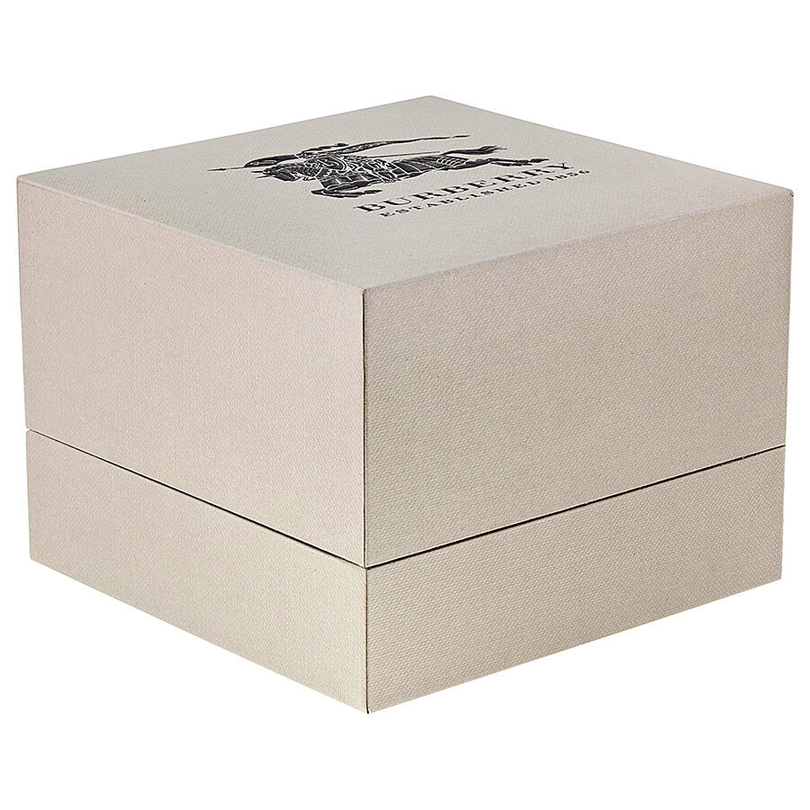 Burberry The City Champagne Dial Haymarket Check Strap Unisex Watch BU9026