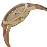 Burberry The City Champagne Dial Haymarket Check Strap Unisex Watch BU9026 - Watches of Australia #2