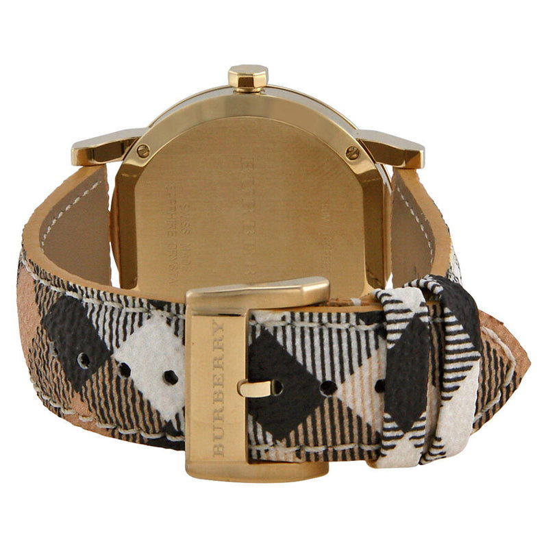 Burberry The City Champagne Dial Haymarket Check Strap Unisex Watch BU9026 - Watches of Australia #3