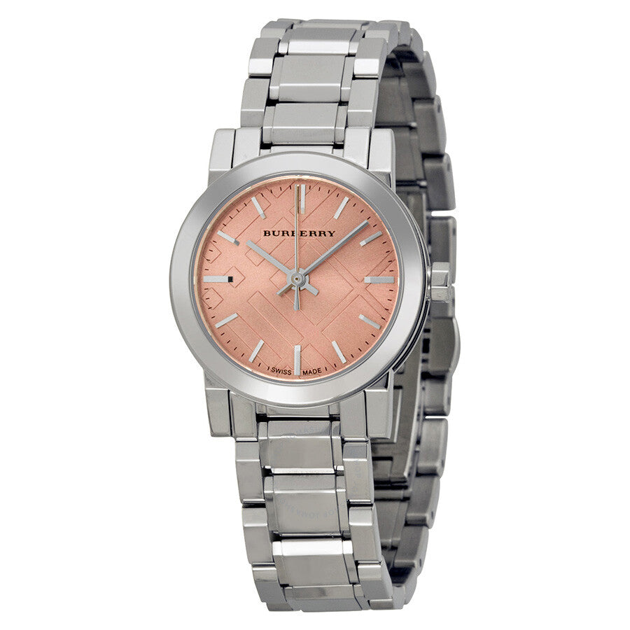 Burberry The City Pink Dial Stainless Steel Ladies Watch BU9231 - Watch