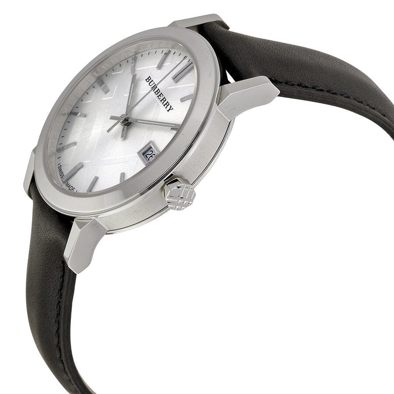 Burberry The City Silver Dial Black Leather Men's Watch BU9008 - Watches of Australia #2