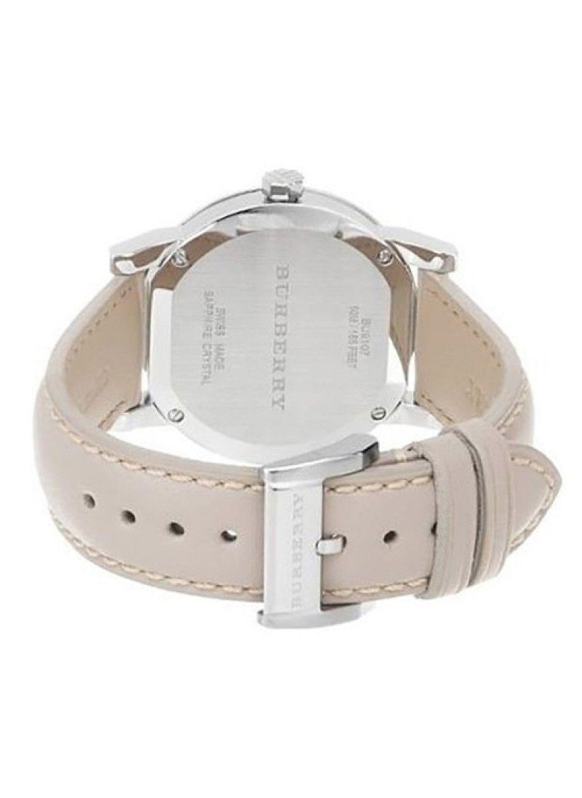Burberry Women's Large Check Tan Leather Strap Women's Watch BU9107 - The Watches Men & CO #3