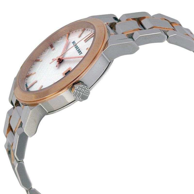 Burberry Two Tone Rose Gold Stainless Steel Bracelet Ladies Watch BU9105 - Watches of Australia #2